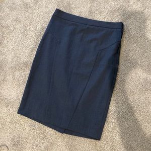 Denim Linen Pencil Skirt